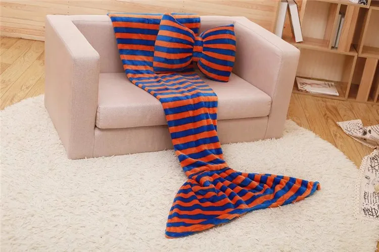 Флисовое покрывало 17 видов конструкций 2 размеров с хвостом русалки одеяло для