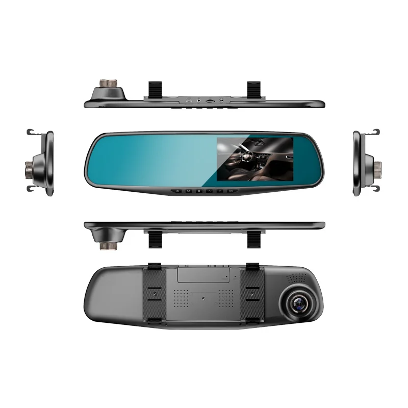 VMI Night Vision Car Dvr Camera Rearview Mirror Digital Video Recorder Auto Camcorder Dash Cam FHD 1080P dual lens DVR | Автомобили и