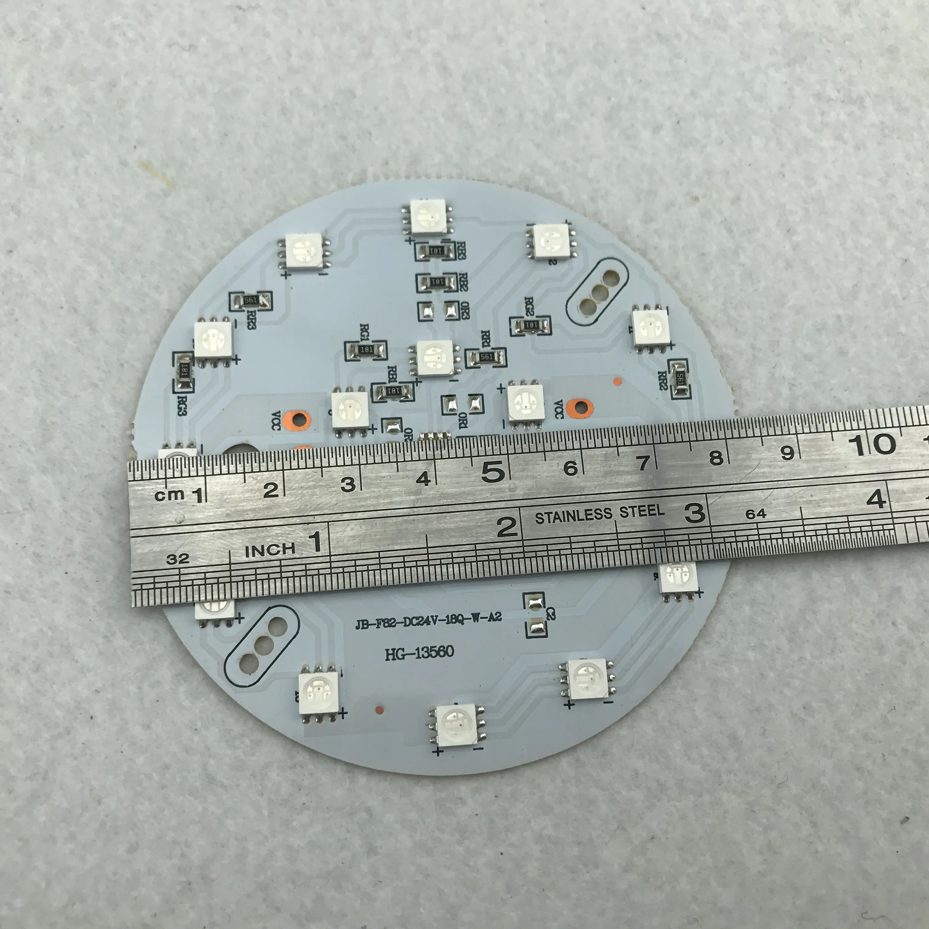 DC24V UCS2903 адресуемый пикселей PCBA 18 шт. 5050 SMD RGB LED диаметр 82 мм 4 32 Вт | Лампы и