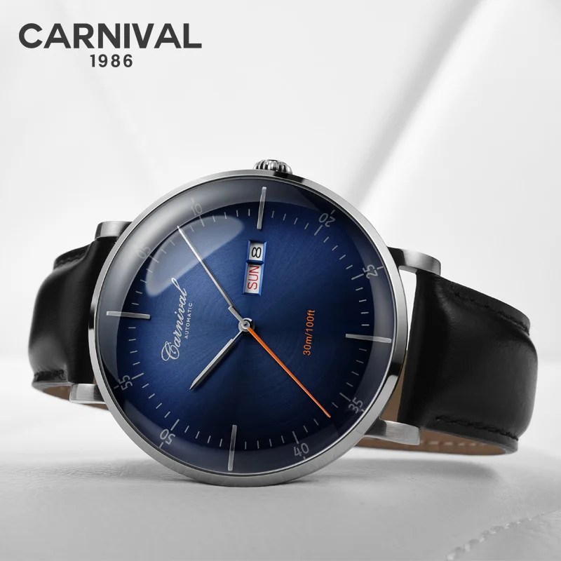 Новинка 2019 ультратонкие простые классические мужские механические часы деловые