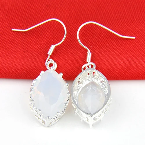 Топ ювелирные изделия акции Классическая лунный камень серьги Модные женские