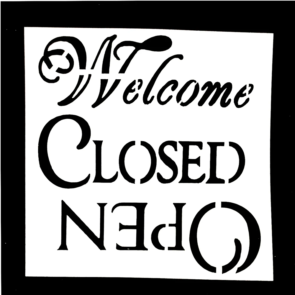 1 шт. многоразовый трафарет с надписью Добро пожаловать Аэрограф живопись