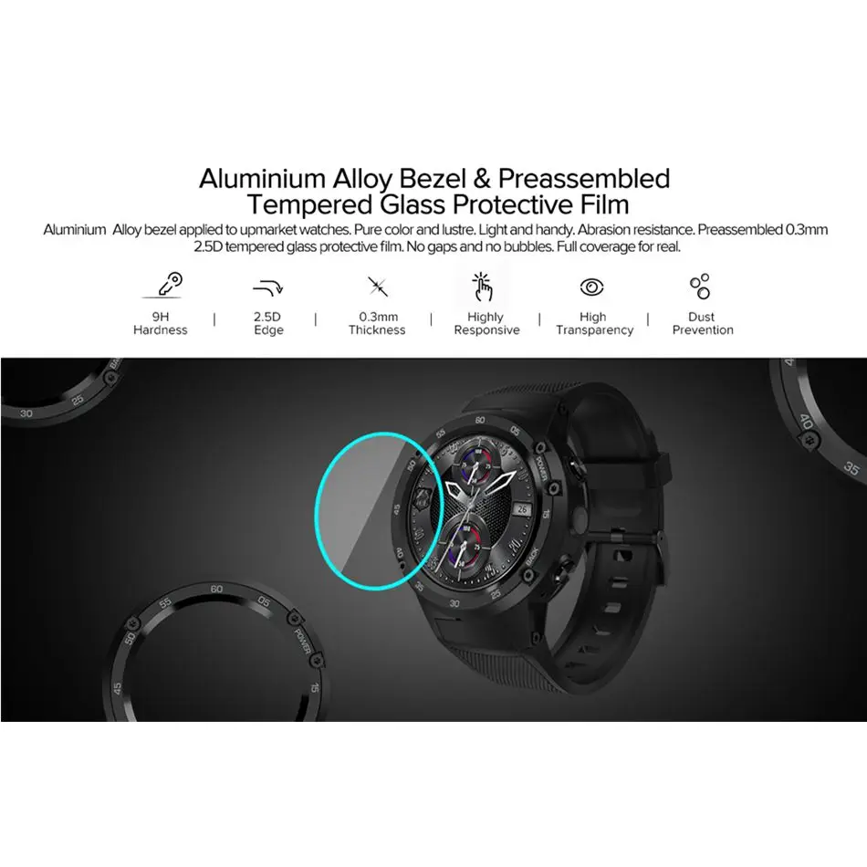 Zeblaze Crystal Display Thor Pro 3G GPS WiFi Android Смарт-часы для телефона 1 Гб + 16 5 Мп камера