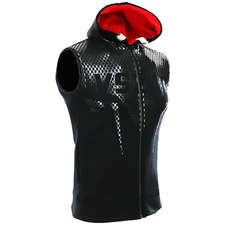 VSZAP острый жилет с капюшоном и пальто ММА без рукавов боевой фитнес-тренировки. |