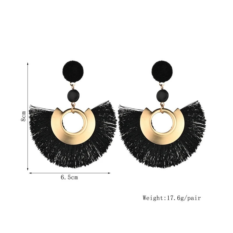 Bohemian Big Tassel Drop Earrings For Women Lady Female Fringe Handmade Brincos Statement Fashion Woman 2019 Jewelry | Украшения и
