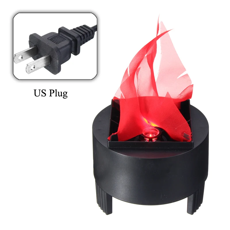 US Plug Smuxi AC 85-260V Хэллоуин 3W реквизит светодиодный фонарь с искусственным пламенем ночной Светильник пожарный горшок праздничные события вечерние Декор для дома - Испускаемый цвет: US Plug