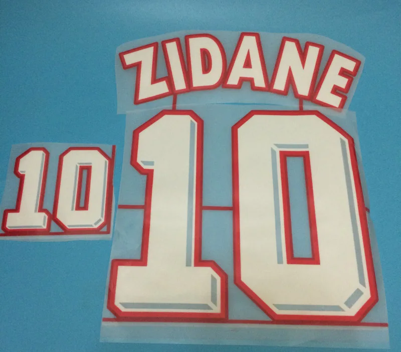Lextra 1998 Франция Zidane Nameset Henry Nameset Homekit Печать Флокирование и 1998 финальный матч детали футбольная нашивка значок