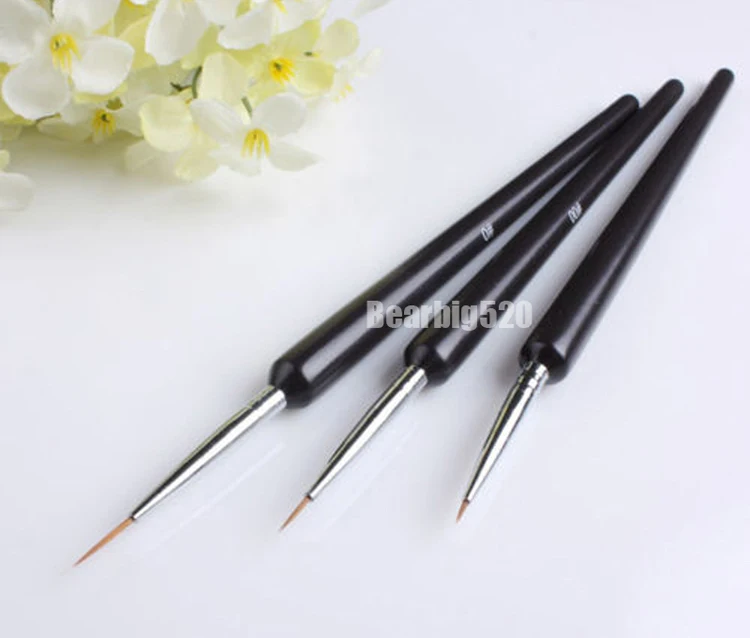 3 шт. акриловые кисти для маникюра|pen concealer|pen spinningbrush starter |