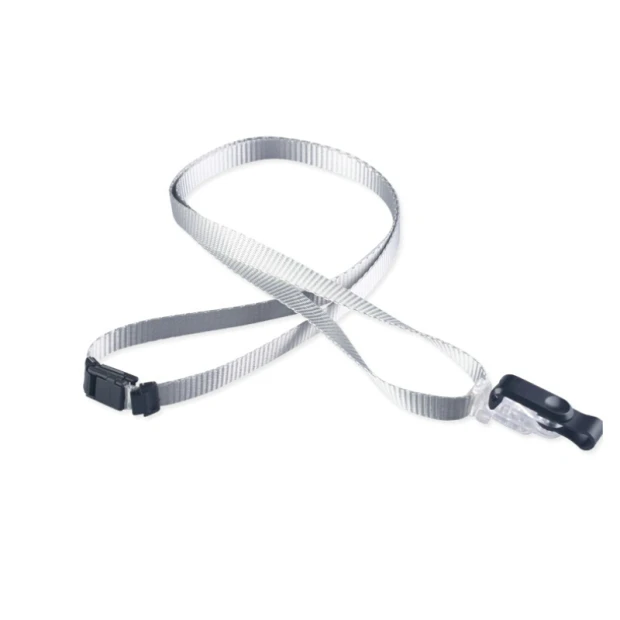 silver DEZHI-10mm держатель Бейджа для удостоверения личности, шейный ремень, Безопасный шнур для детей, студентов, ID IC держатель значков, карт и аксессуаров - Цвет: silver