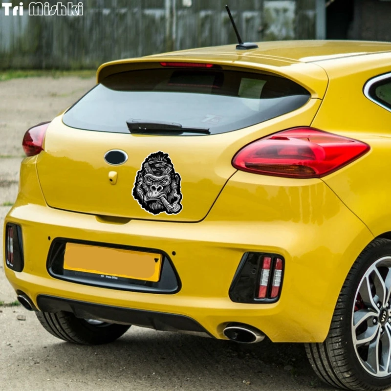 Tri Mishki WCS113 14x17 5 см бандана Горилла патч для забавная наклейка автомобилей