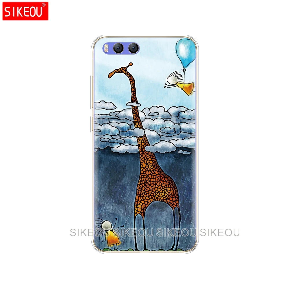 Силиконовый чехол для Xiaomi Mi A1 A2 5 5S 5X 6 Mi5 MI6 NOTE 3 MAX Mix 2 2S Жирафы милые