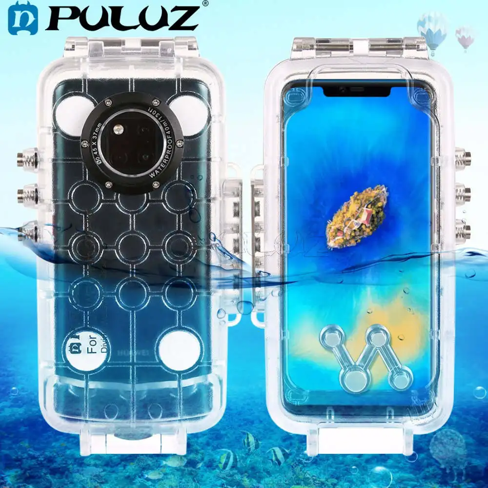 for Huawei Mate20PRO PULUZ 40 м/130ft для подводного погружения и дайвинга телефон Защитный чехол для iPhone XS XR 8/7 плюс для huawei P20 PRO для Galaxy S9 - Цвет: for Huawei Mate20PRO