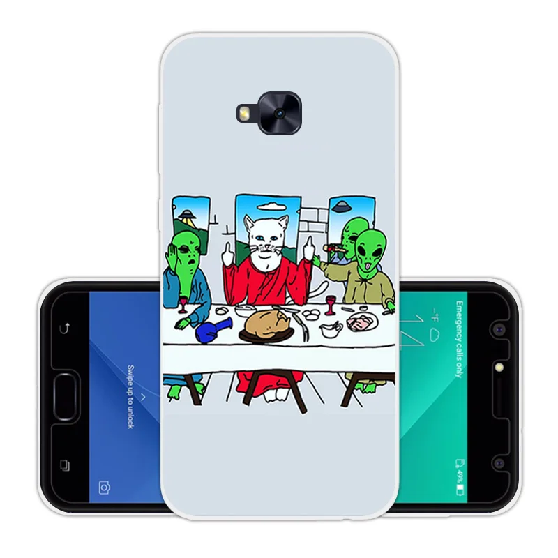 Силиконовые чехлы из ТПУ для Asus Zenfone 4 Selfie ZD553KL Роскошные Чехлы DIY прозрачный