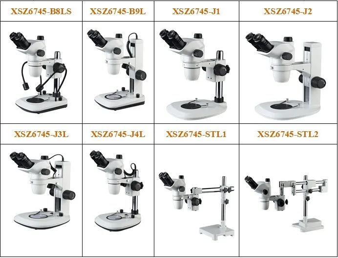 XSZ6745-B8L Simul-focal Тринокулярный зум стерео микроскоп для ремонта телефонов микроскопы