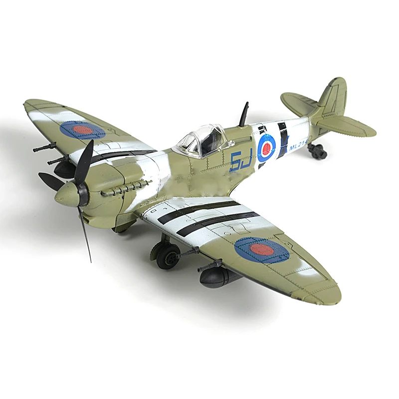 6 шт. пластиковые DIY военные модели истребителя Spitfire строительные наборы 4D WW2 самолет Кирпичи Модель самолета игрушка для детей