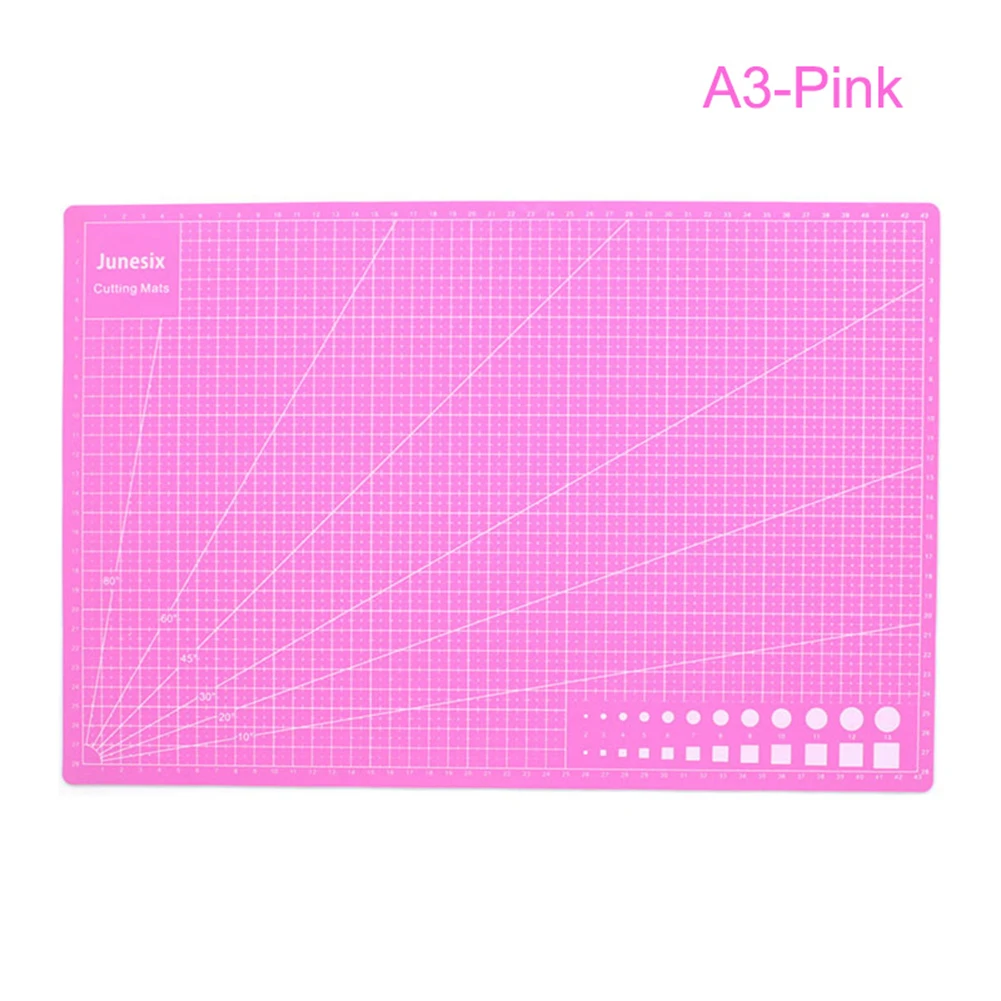 A3 Pink А3 А4 ПВХ самовосhealing вающийся коврик для резки крафт стеганая сетка линии печатная доска PAK55 - Цвет: A3 Pink