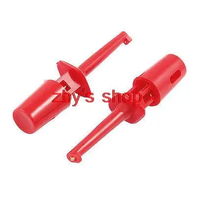 

10 x красный пластиковый мультиметр Тестовый Кабель SMD IC крюк Захваты 1,6"