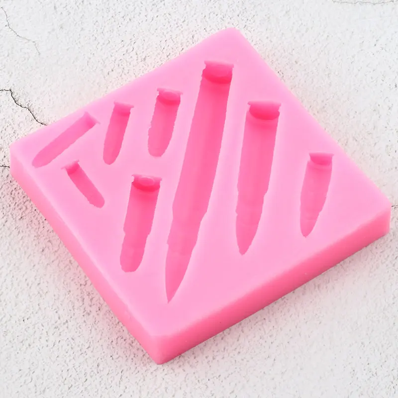3D пули силиконовые формы DIY Sugarcraft праздничное украшение торта помадка плесень торт выпечки конфеты Fimo глина форма для шоколадной мастики