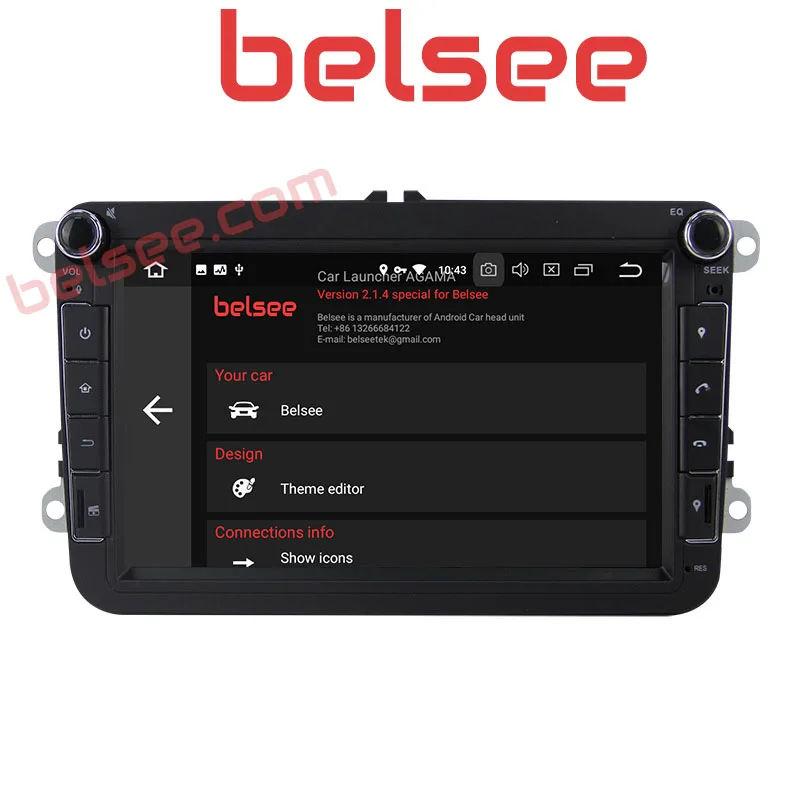 Belsee для Volkswagen Jetta Passat Golf Polo CC Skoda Seat Android 9 0 автомобильное радио 4 ГБ GPS Навигация