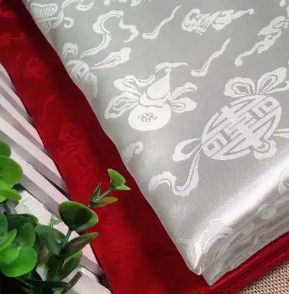 120 см * 100 античная шелковая атласная парчовая ткань Тыква супермягкая модная