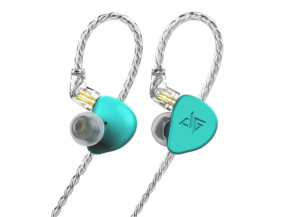 Dark Green Auglamour F300 Динамический драйвер 2pin 0,78 мм съемные HiFi наушники-вкладыши - Цвет: Dark Green