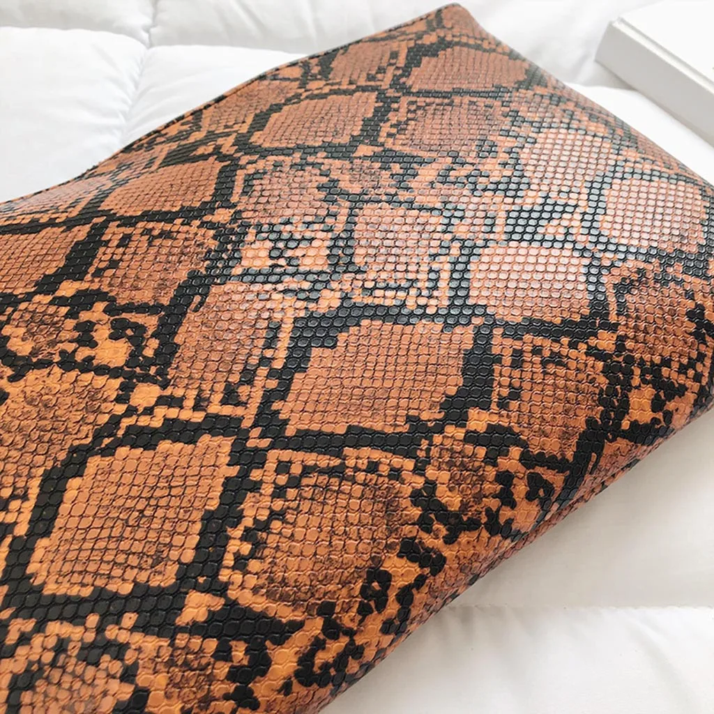 Змеиный клатч на каждый день женская модная сумка молнии маленькая квадратная