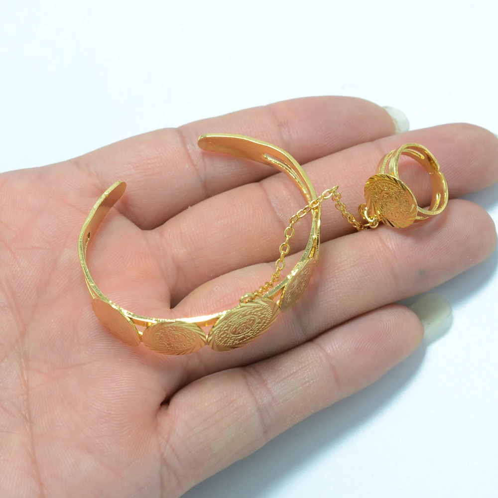 Золотистый арабский брикет для детей подарки на Ближний Восток детский браслет с