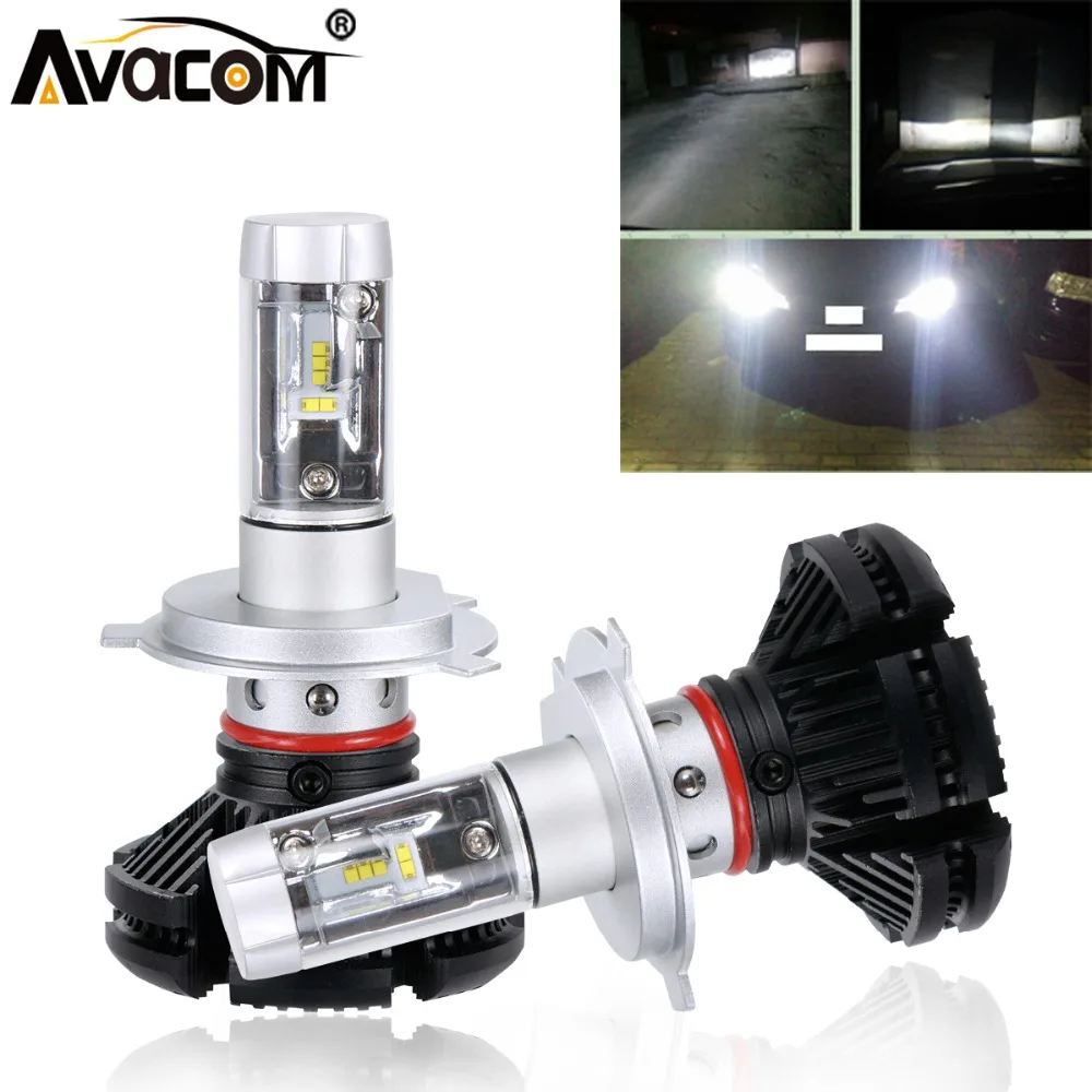 Автомобильные противотуманные фары Avacom LED H11 H8 H9 12 В 6500 к белые лм ZES чип 24 в H1 H3 H7 HB3
