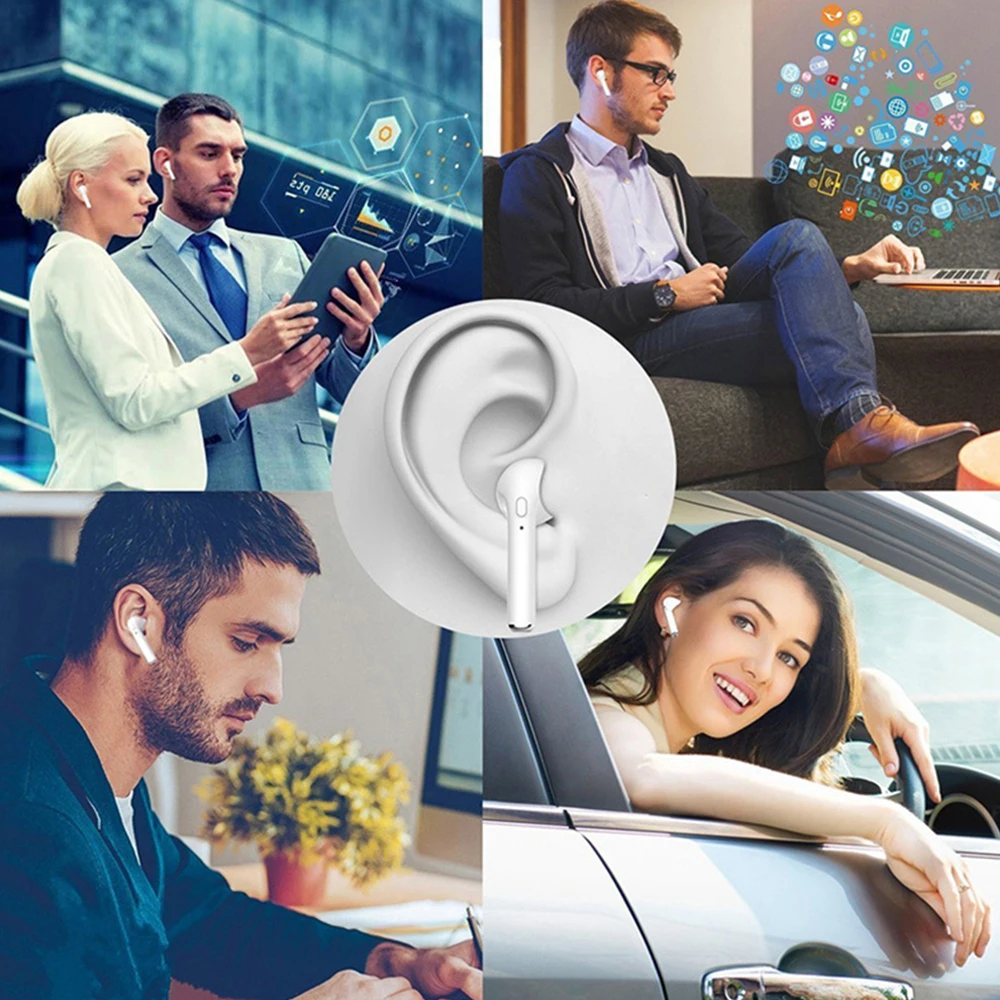 DOOLNNG Hot Sell i7s TWS Mini Wireless Bluetooth Earphone Stereo Earbud Headset With Charging Box Mic For All Smart phone | Электроника