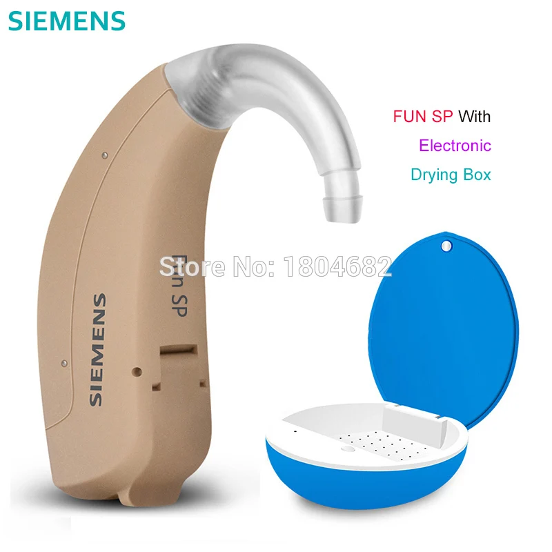 With Melo dryer SIEMENS цифровой FUN-SP компьютерное программирование слуховые аппараты 6 каналов мощный усилитель звука уход за ушами большие потери - Цвет: With Melo dryer