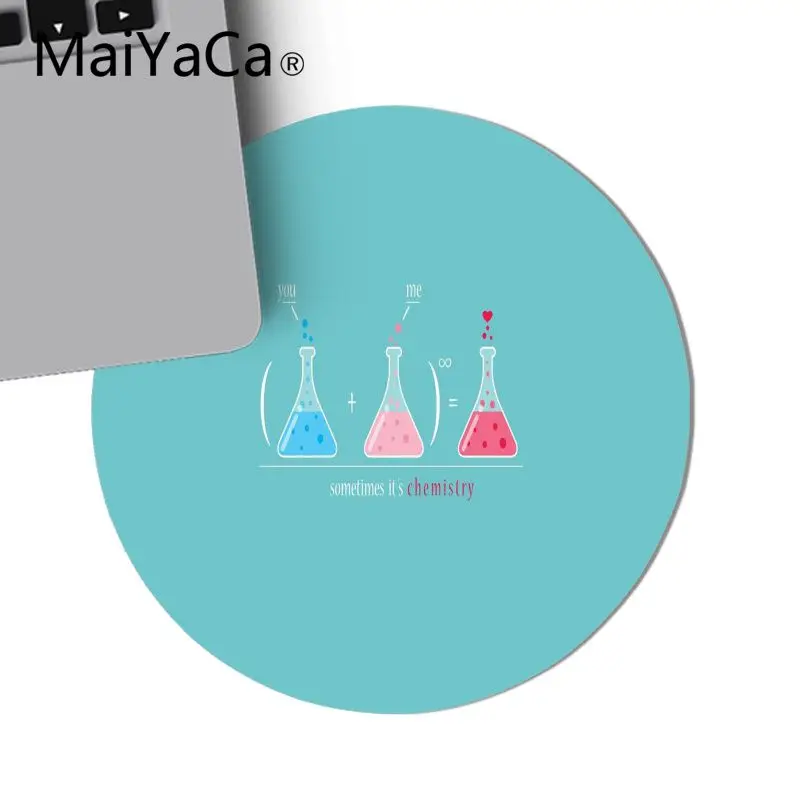 MaiYaCa новый дизайн я люблю химию индивидуальный ноутбук игровой круглый коврик