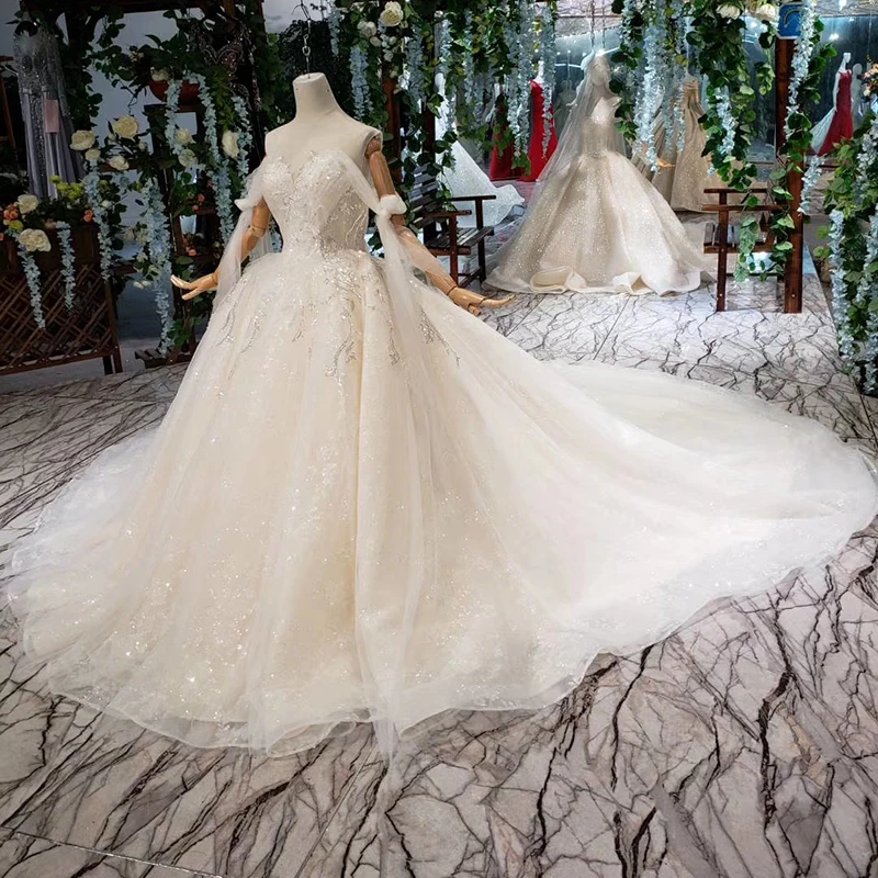 HTL396 специальное сексуальное свадебное платье со шлейфом с открытыми плечами и