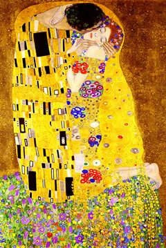 Gustav Klimt поцелуй репродукции Рисунок Картина маслом на холсте искусство скандинавские плакаты и печать, Картина Настенная для гостиной - Цвет: PA568