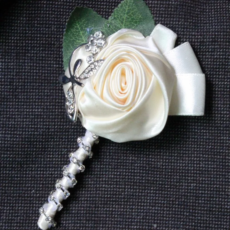 Роскошный свадебный цветок бутоньерка для Жениха Лучший человек корсаж шафера