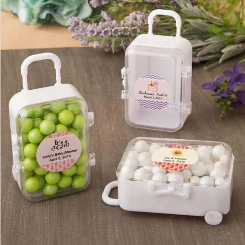 5 цветов 35 шт./лот мини чемодан для путешествий коробка свадебных сувениров