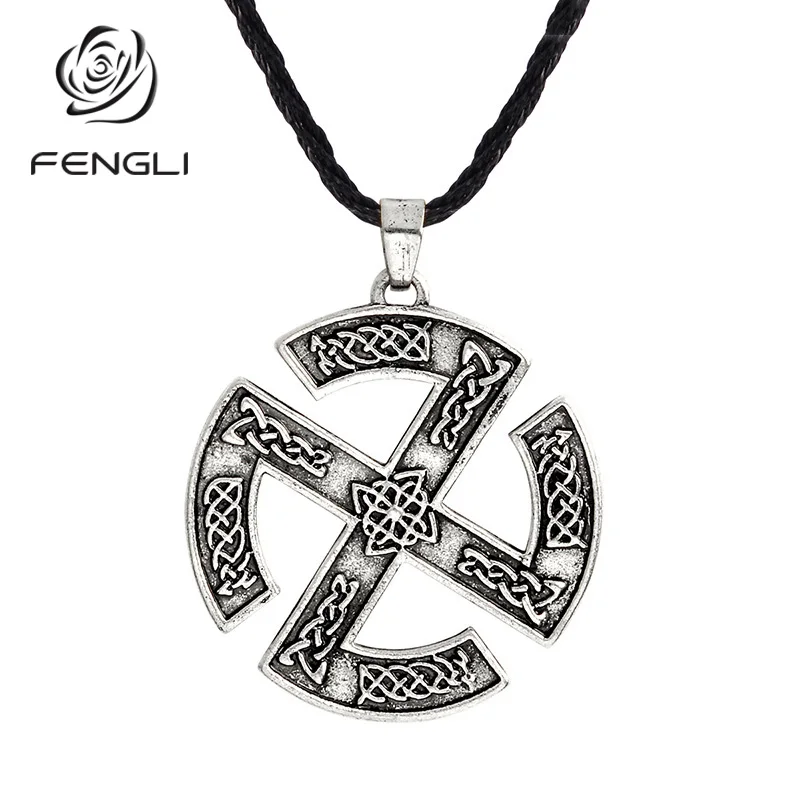 Мужское ожерелье викингов FENGLI винтажная Геометрическая подвеска крутая