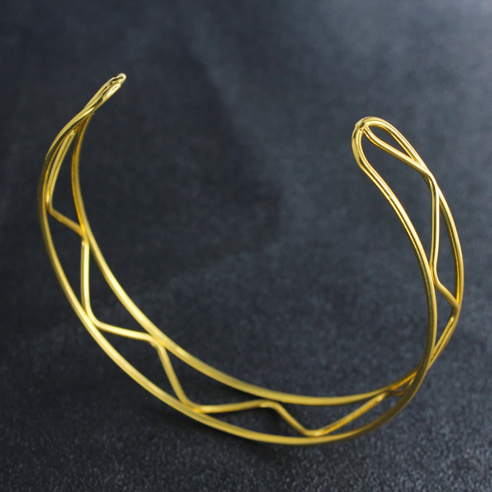 Серьги Чокеры JUST FEEL золотого цвета двухслойные волнистые украшения Африки|Колье|