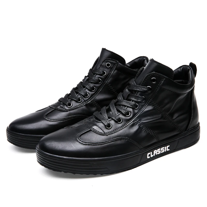 SERENE/брендовая мужская зимняя обувь мужские ботинки с теплым мехом классические