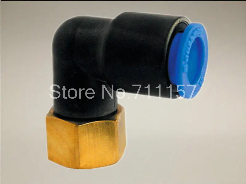 Пневматический Фиттинг для шланга с внутренней резьбой 10 мм до 3/8 дюйма под углом