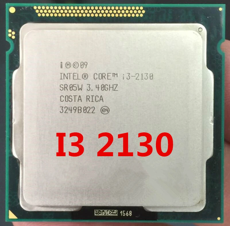 Двухъядерный процессор Intel Core i3 2130 3 4 ГГц LGA 1155 Socket H2 ЦП SR05W|intel core i3|intel corecpu processor |