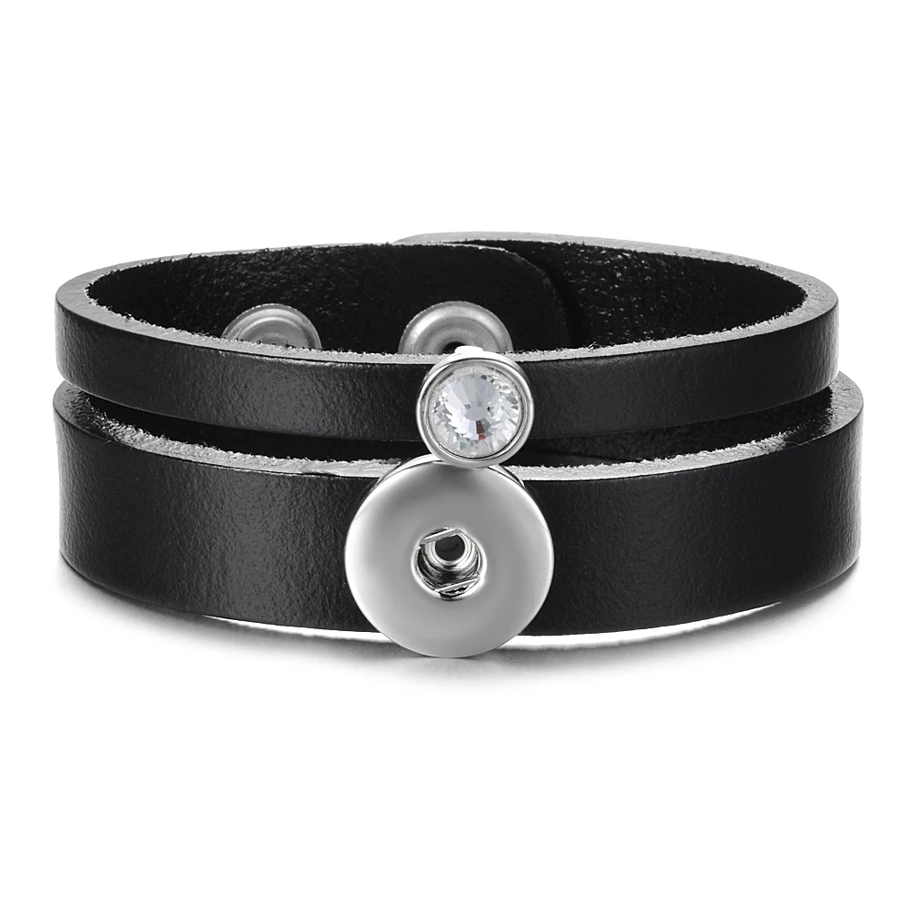 Кнопки кожаный браслет Простые сандалии из натуральной кожи сделанные вручную с