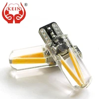 kein 10pcs silicone cob 24v 12v t10 w5w bulb led car external clearance lights reading interior license plate signal lamp auto