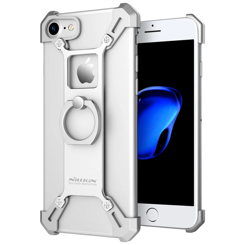 Nilkin для iPhone 6 6s 7 чехол NILLKIN Barde с металлическим покрытием бампер крышка с подставкой кольцо держатель для Apple iPhone 6 6s 7 Plus