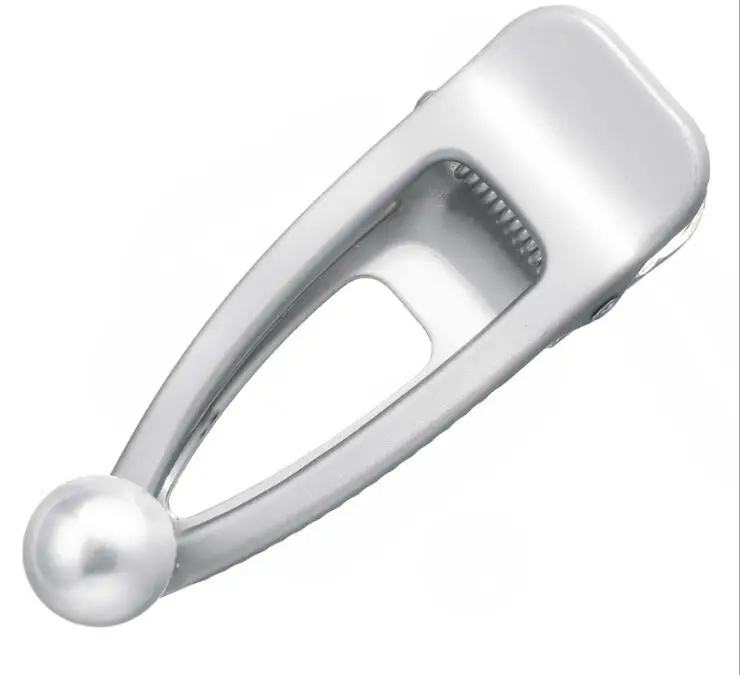 B silver Timlee H026 оригинальность простая Геометрическая Имитация Жемчуга улыбка Сплав заколки для волос торговля аксессуарами для волос - Окраска металла: B silver
