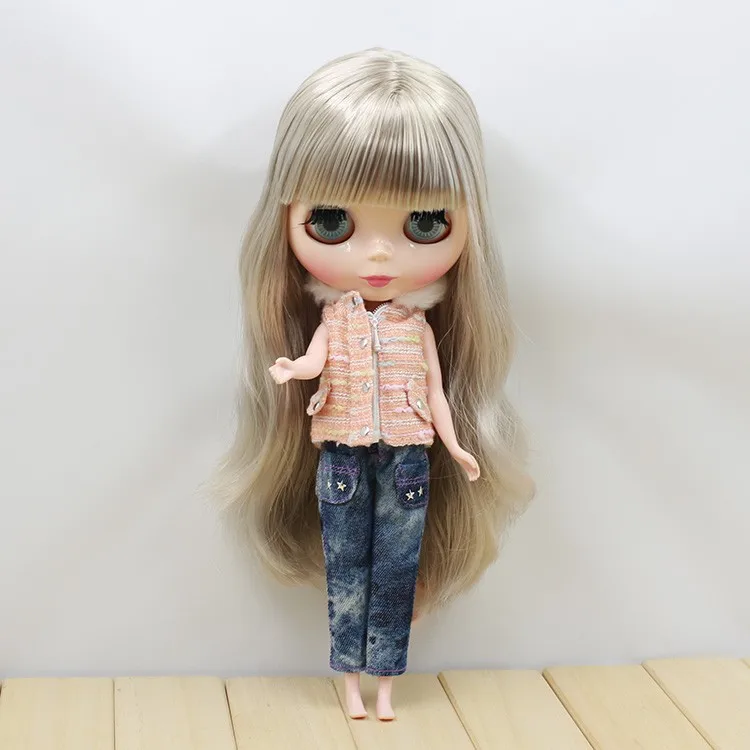 Наряды для куклы Blyth, комплект, джинсы и пальто, костюм для тела, милый костюм для 1/6, pullip jerryberry licca icy dbs doll