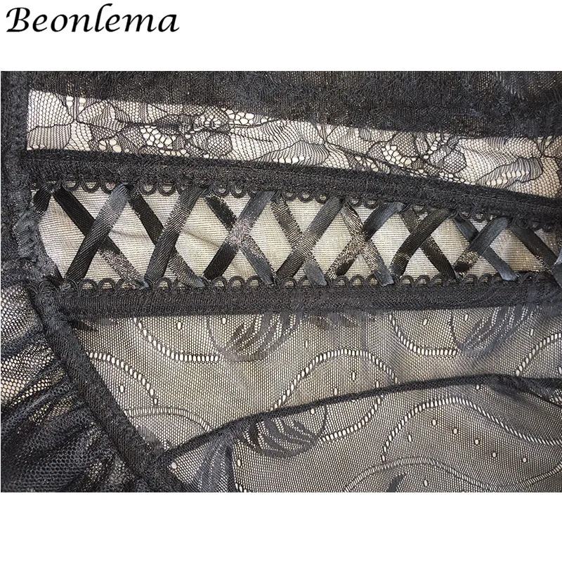 BEONLEMA прозрачное сексуальное бюстье для женщин Клубная одежда Нижнее белье Черный корсет под грудь Топ Кружевное Бюстье платье Лолита Баян Корсе