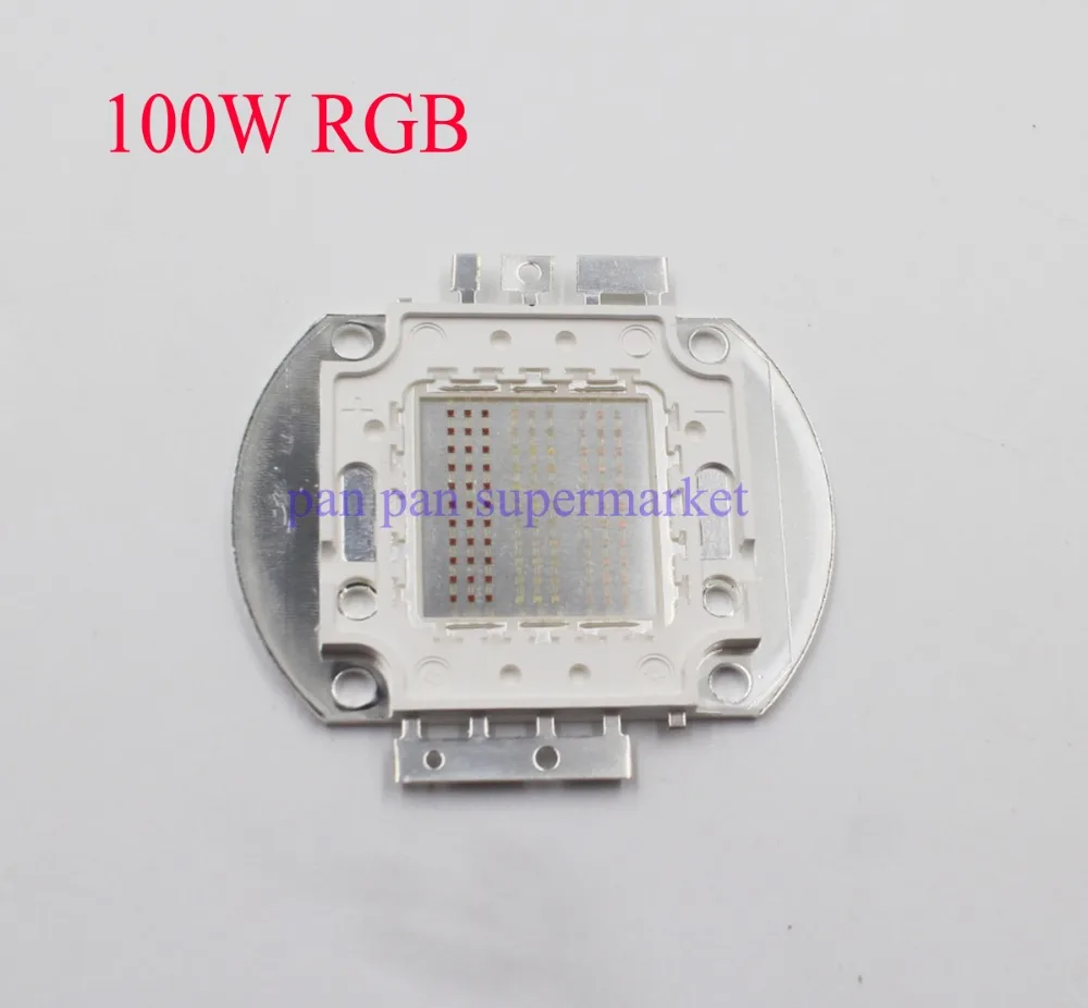 Светодиодный светильник высокой мощности RGB/чип с матрицей rgbw 3 Вт 10 Вт 20 Вт 30 Вт 50 Вт 100 Вт красный зеленый синий белый диод 3 10 20 30 50 100 Вт COB