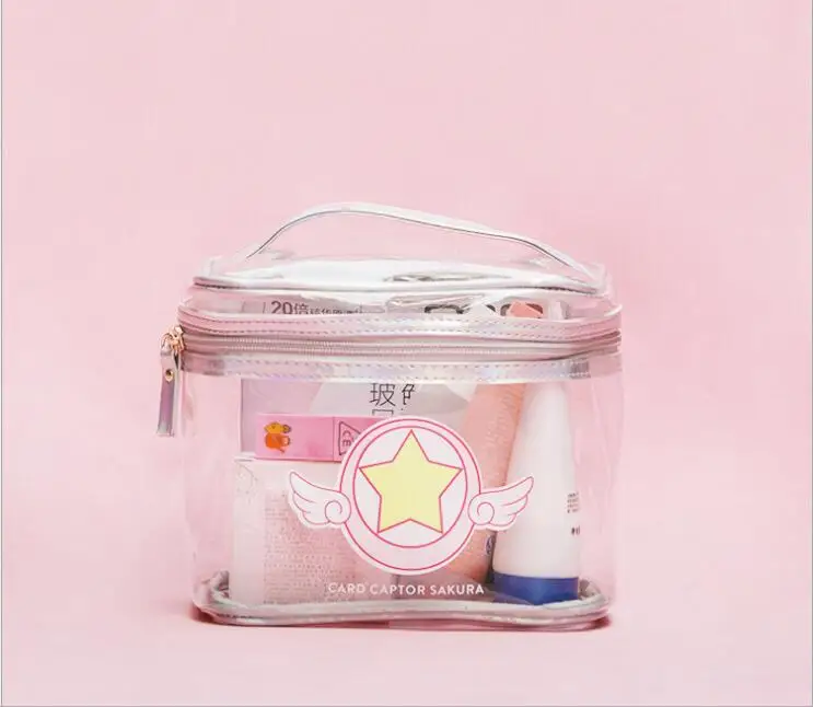 Аниме карта Captor Sakura Косплей Реквизит ПВХ ручная сумка Розовая звезда красота