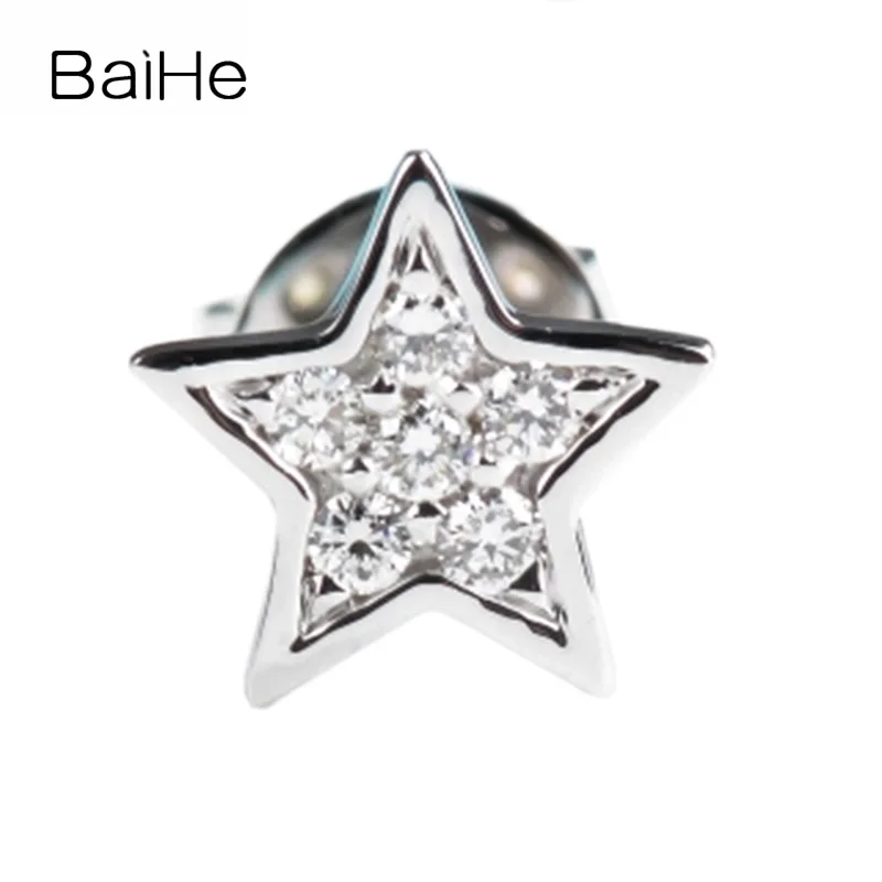 

Серьги-гвоздики BAIHE из белого золота с натуральными бриллиантами 0,04ct H/SI