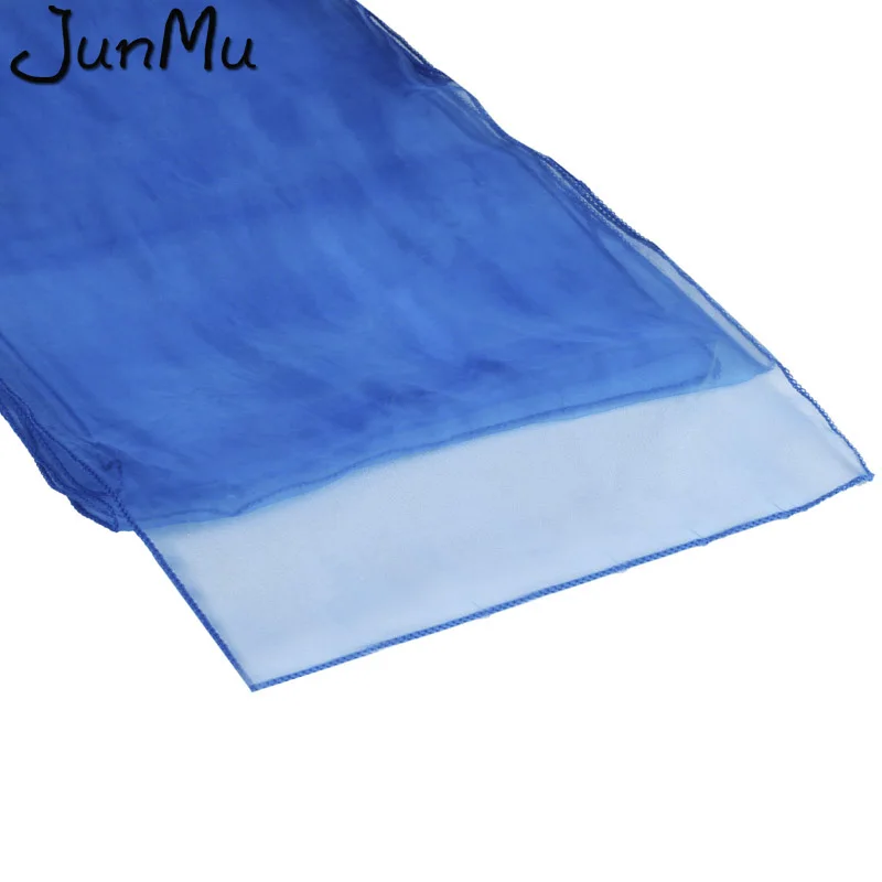 royal blue 5 шт./лот изящная ткань органза 30 см x 275 см узкая скатерть из органзы подлокотники лента для свадьбы для вечеринки, дня рождения Рождество Декор - Цвет: royal blue
